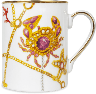 Red Porcelain Mug - Portofino