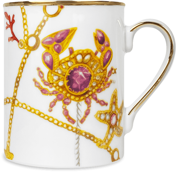 Red Porcelain Mug - Portofino