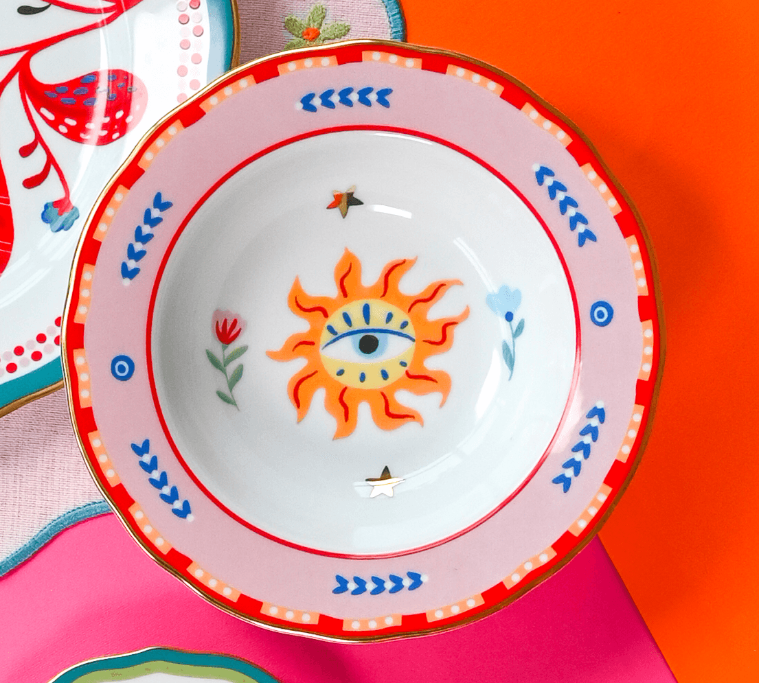 Porcelain Soup Bowl - Eye - Mamma Mia - Baci Milano