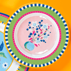 Set of 6 Melamine Dessert Plates - Branch - Mamma Mia - Baci Milano