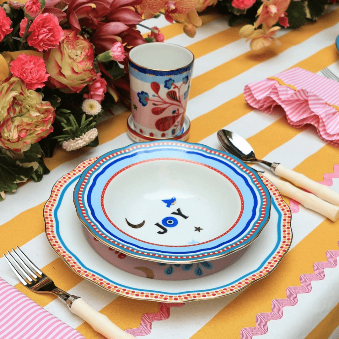 Porcelain Soup Bowl - Joy - Mamma Mia - Baci Milano