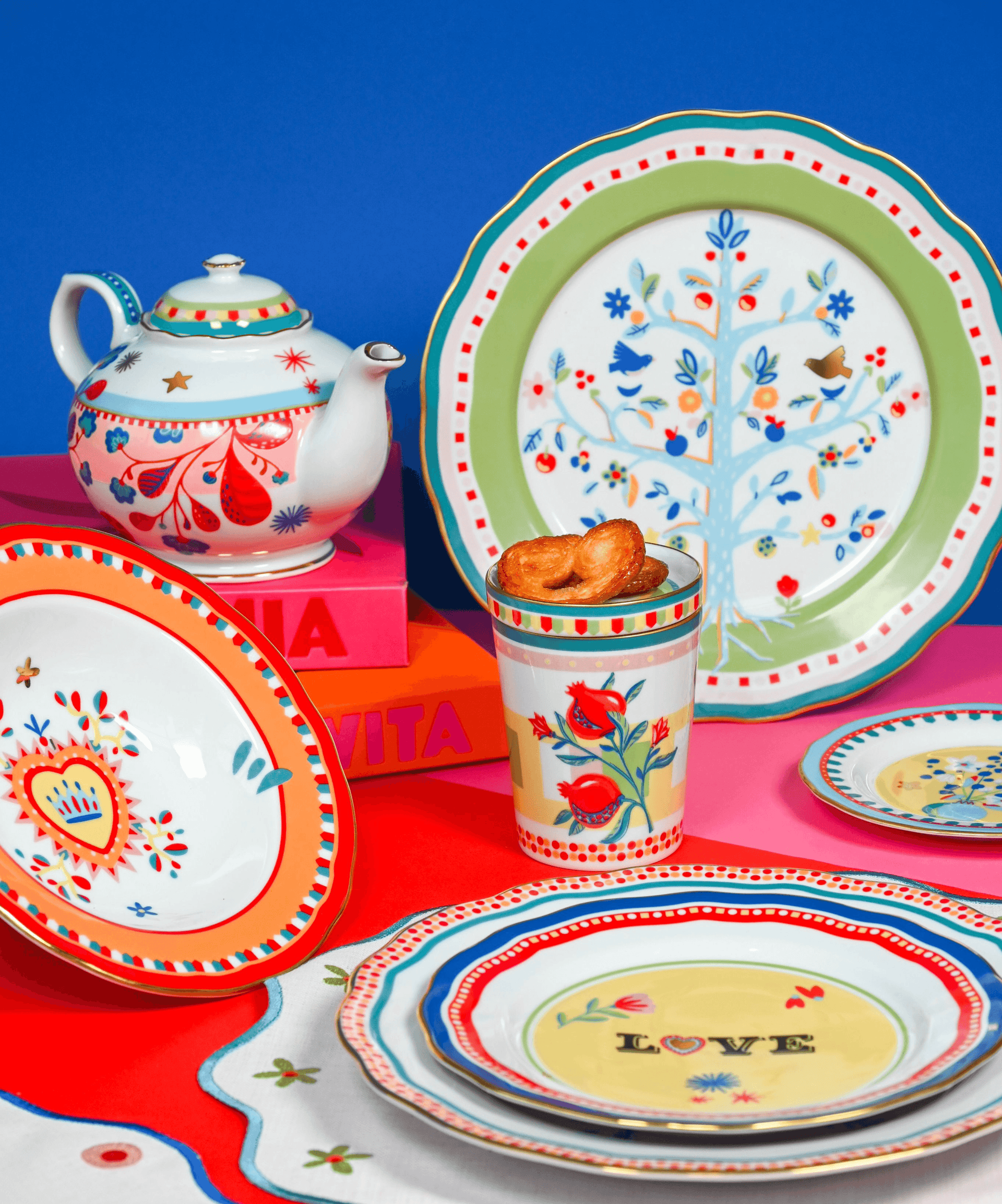 18-Piece Set | Mamma Mia Porcelain - Baci Milano