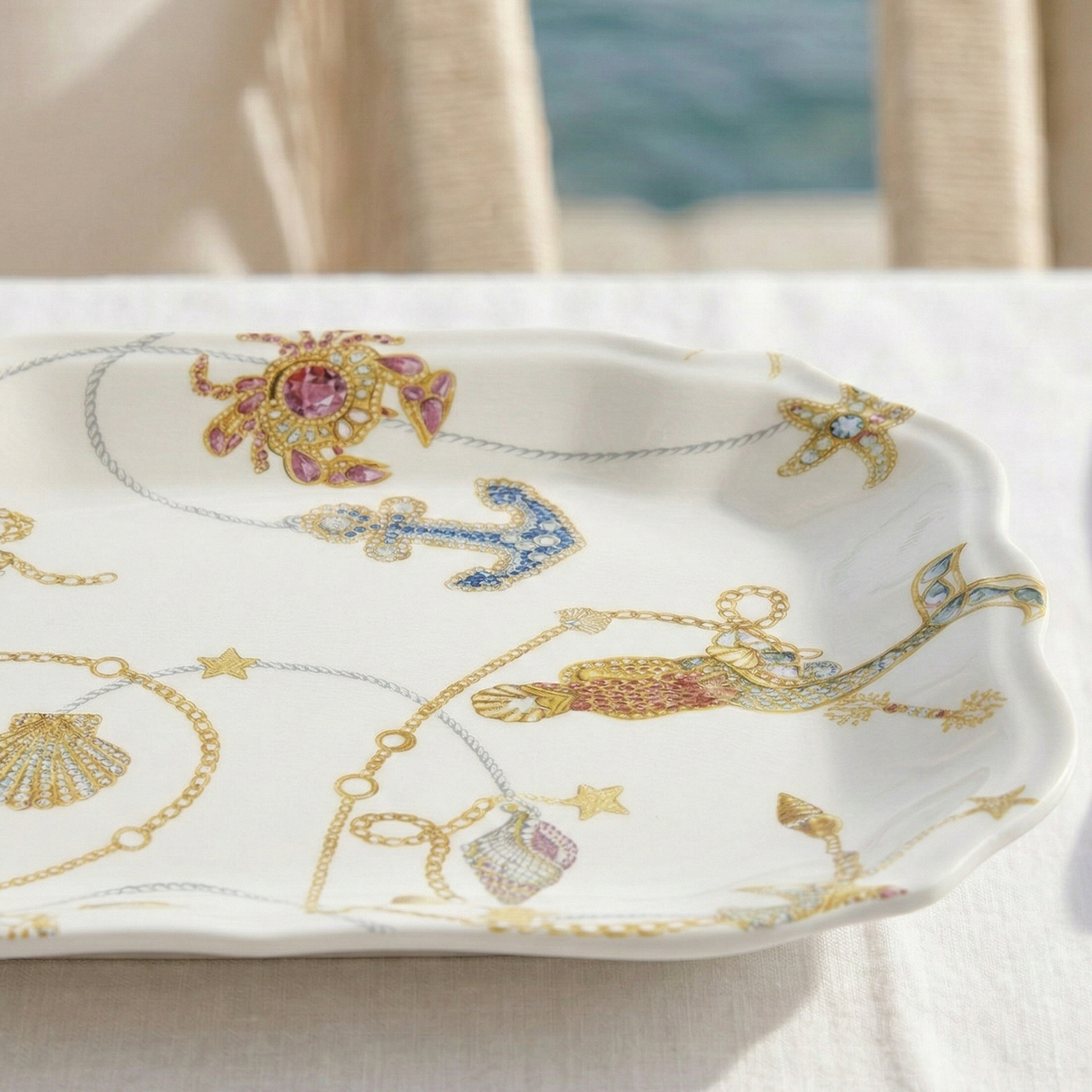 Melamine Rectangular Serving Tray - Portofino
