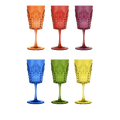 Shatterproof acrylic glassware set