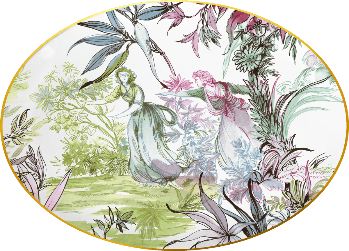 Oval Plate 26cm - Firenze - Baci Milano