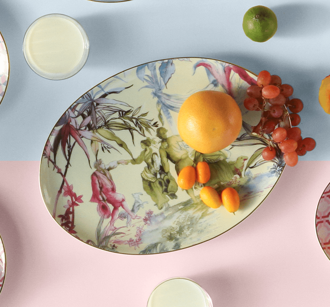 Oval Serving Plate 36cm - Firenze - Baci Milano