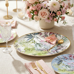 Baci Milano Firenze — Oval Plate 26cm - Gold Rim