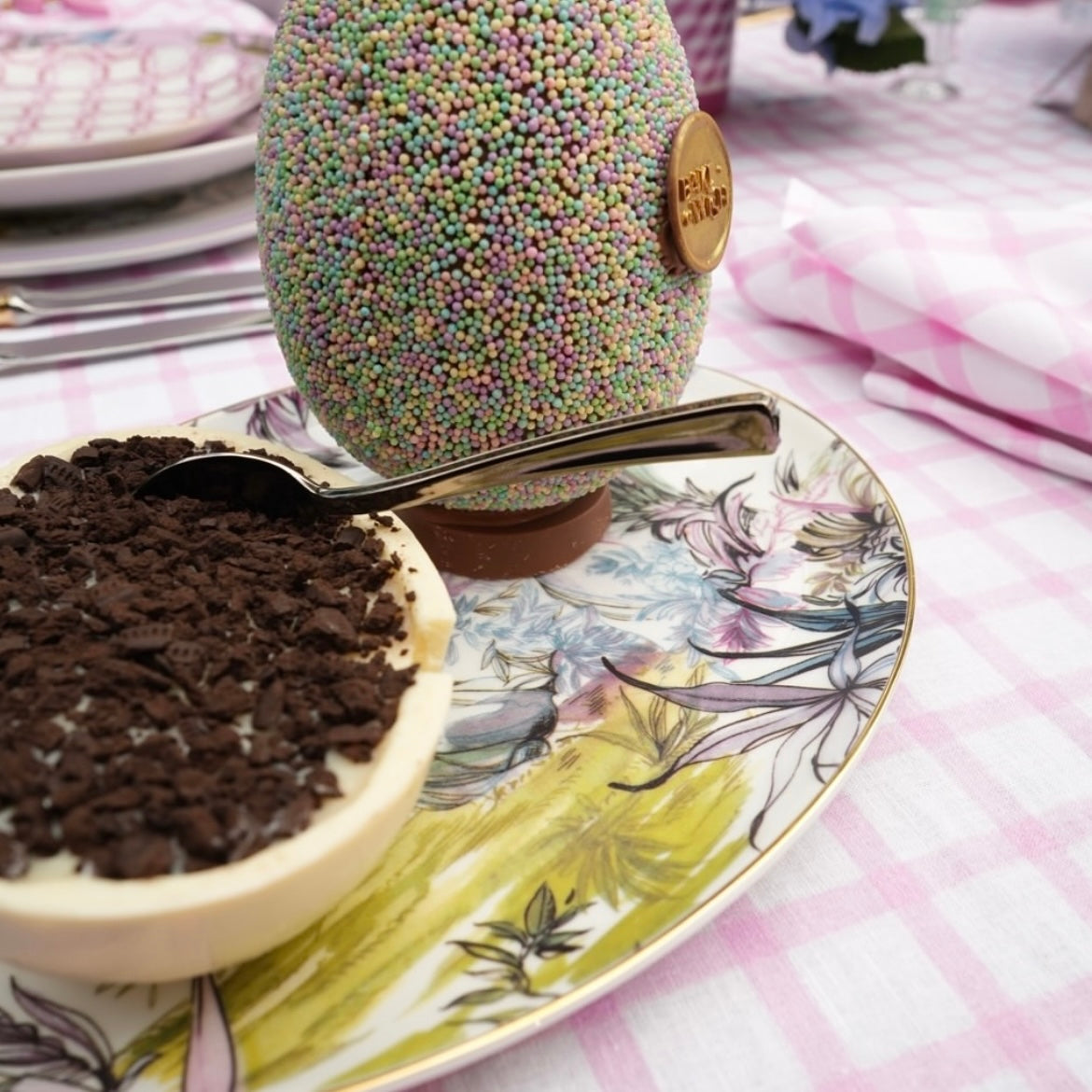 Oval Plate 26cm - Gold Rim - Firenze