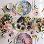 Oval Plate 26cm - Gold Rim, porcelain — Baci Milano