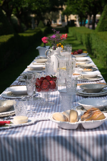 Set of 6 White Dinner Plates - Joke