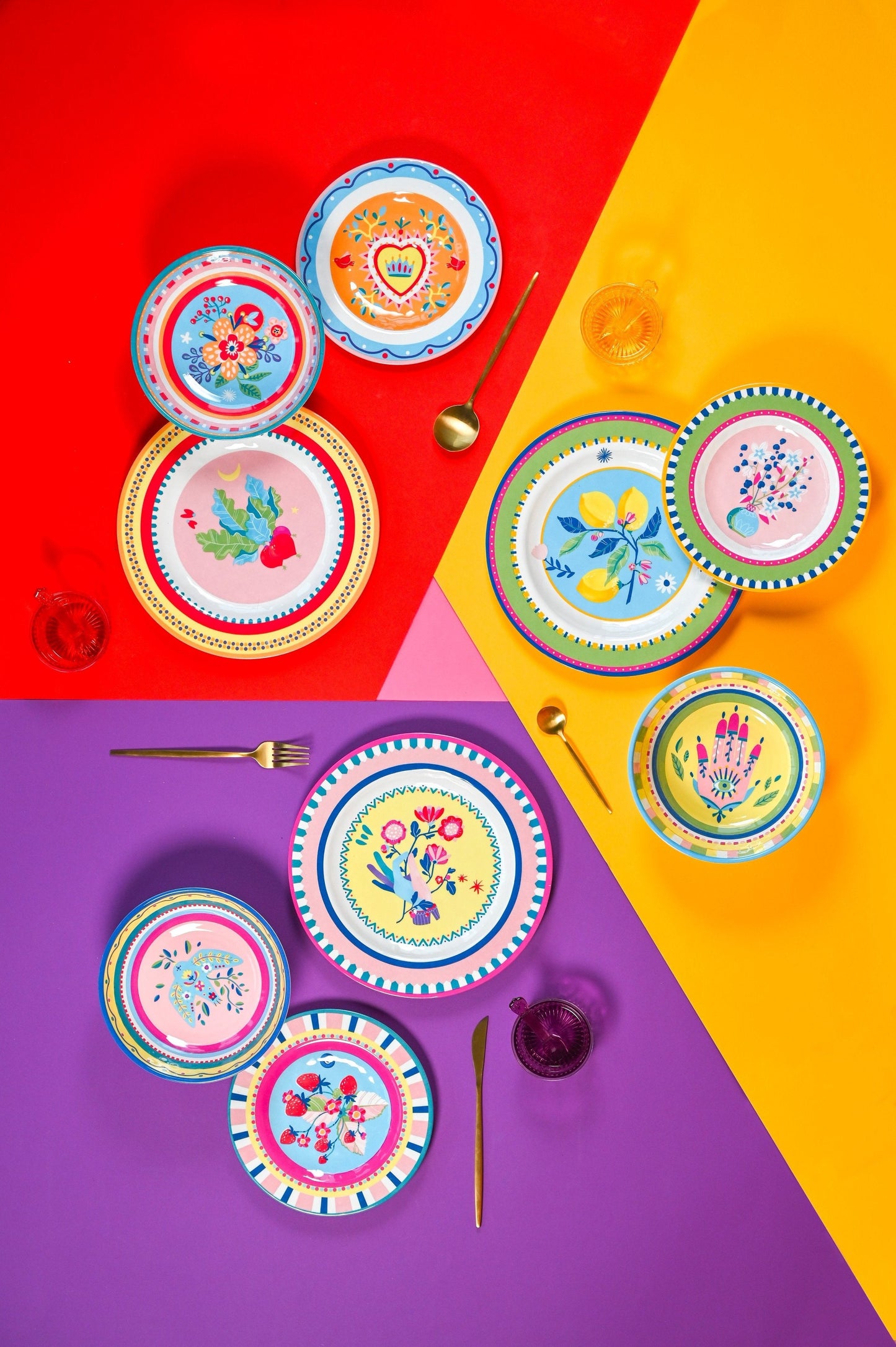 Set of 6 dinner plates - Mamma Mia