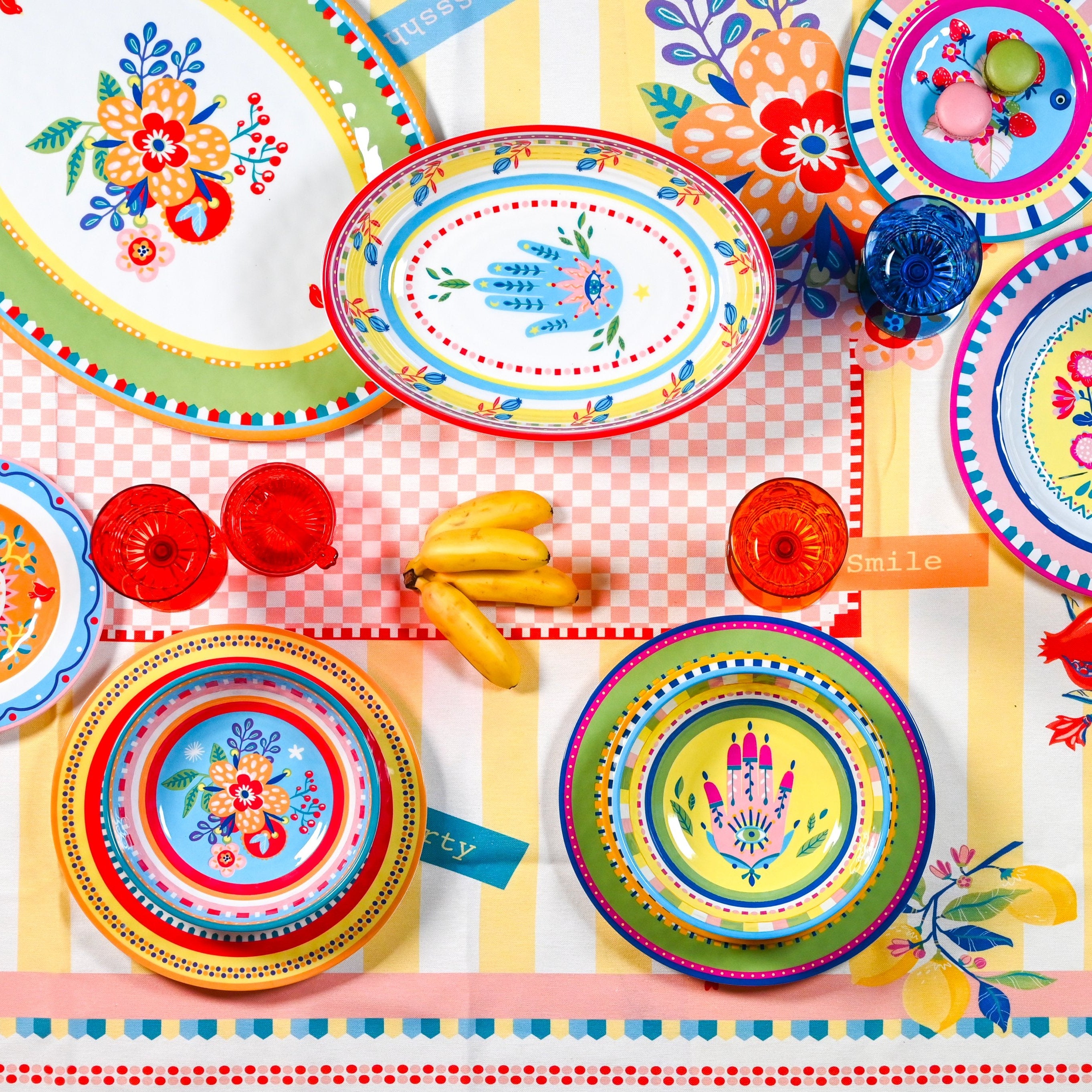 Set of 6 dinner plates - Mamma Mia