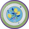 Set of 6 Melamine Dinner Plates - Lemons - Mamma Mia - Baci Milano