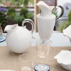 White Acrylic Pitcher — Aqua collection by Baci Milano