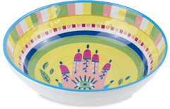 Set of 6 Melamine Soup Bowls - Hand - Mamma Mia - Baci Milano