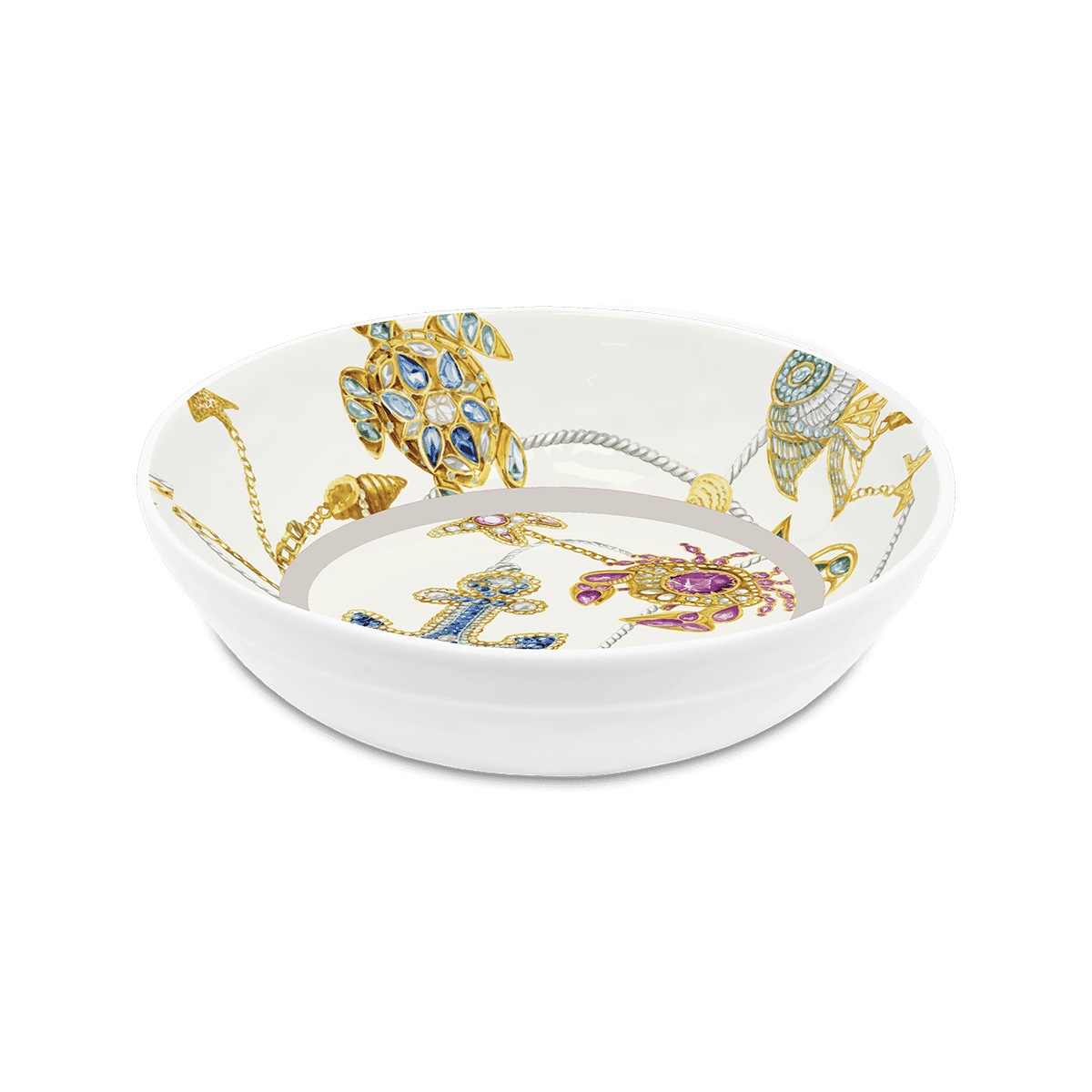 Set of 6 Melamine Soup Bowls - Portofino - Baci Milano