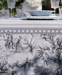 Set of 6 White Fruit Plates - Joke
