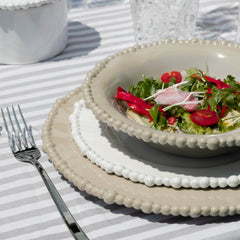 Set of 6 Melamine Dessert Plates - Taupe - Joke - Baci Milano