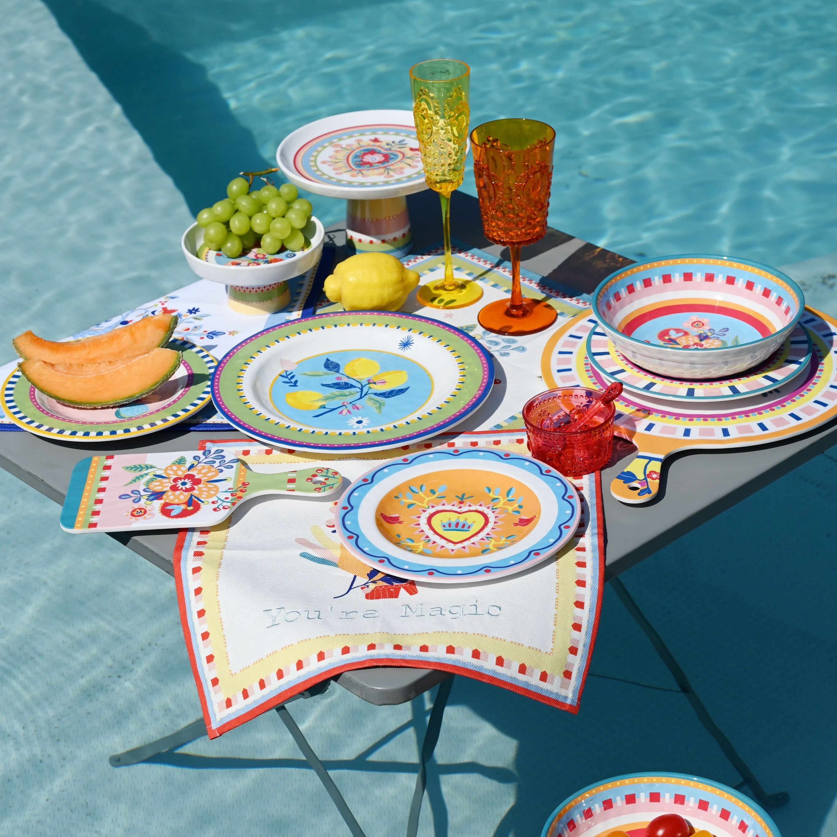 Set of 6 Dessert Plates - Mamma Mia