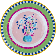 Set of 6 Melamine Dessert Plates - Branch - Mamma Mia - Baci Milano