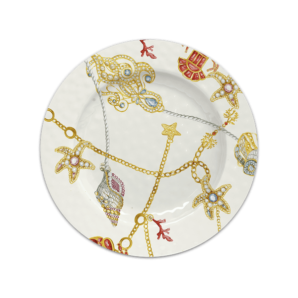 Set of 6 Melamine Dessert Plates - Portofino