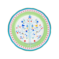 Porcelain Dinner Plate - Tree of Life - Mamma Mia - Baci Milano