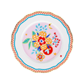Porcelain Dinner Plate - Flower - Mamma Mia - Baci Milano