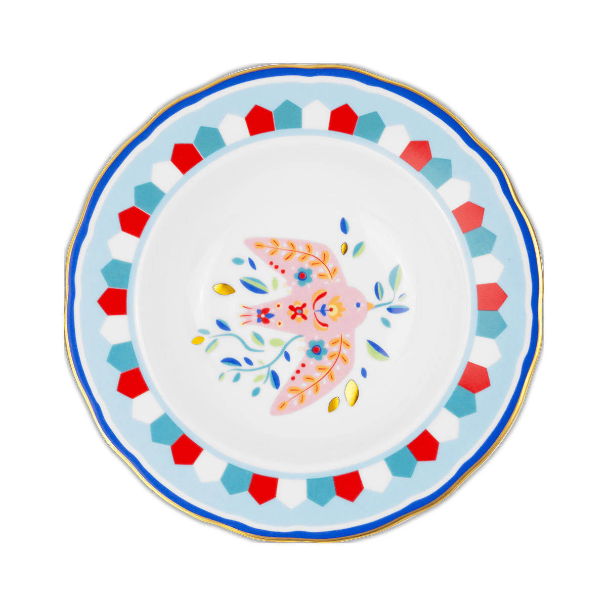 Porcelain Soup Bowl - Bird - Mamma Mia - Baci Milano