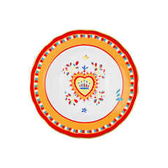 Porcelain Soup Bowl - Heart - Mamma Mia - Baci Milano