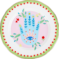 Porcelain Dessert Plate - Hand - Mamma Mia - Baci Milano