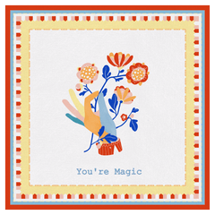 Square Stain Resistant Placemat - Magic - Mamma Mia - Baci Milano