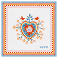 Square Stain Resistant Placemat - Heart - Mamma Mia - Baci Milano