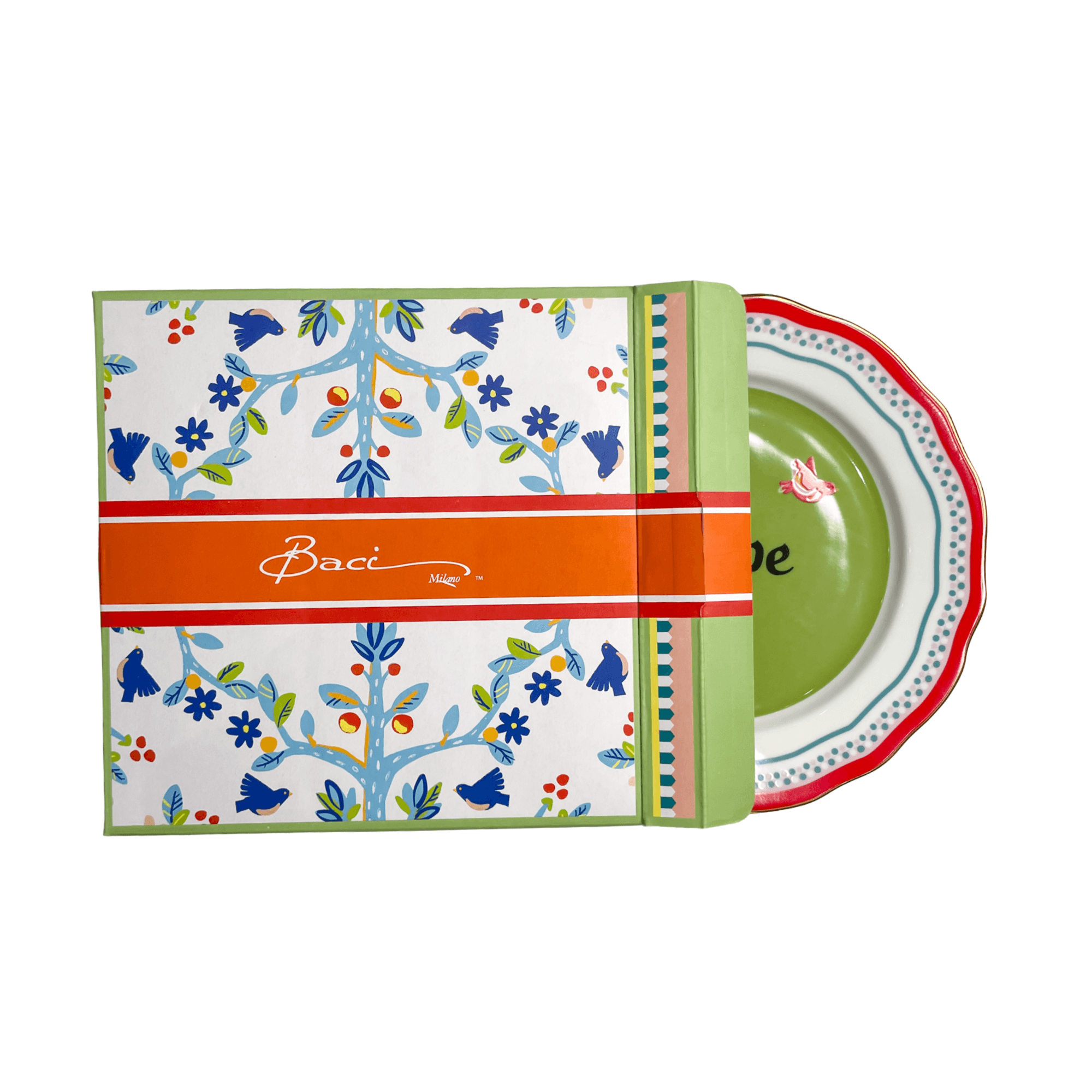 Porcelain Dessert Plate - Hope - Mamma Mia - Baci Milano