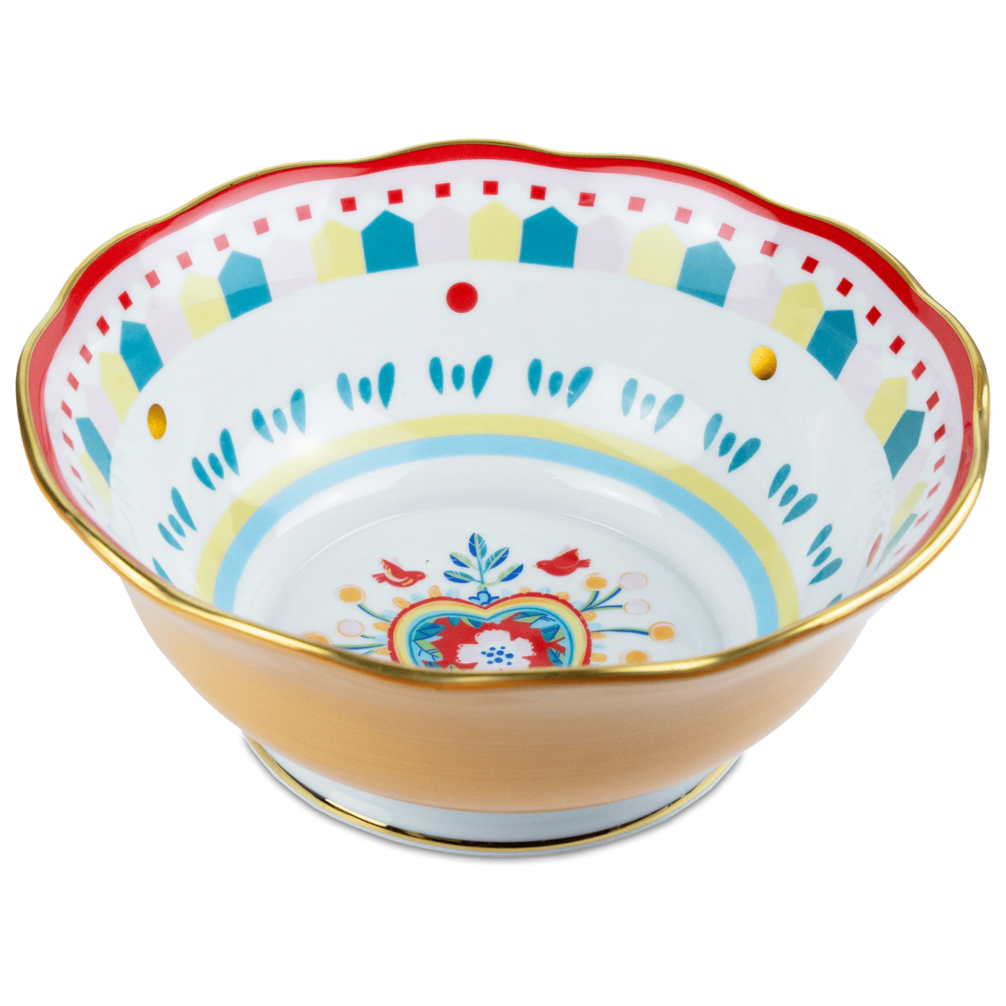 Porcelain Salad Bowl - Heart - Mamma Mia