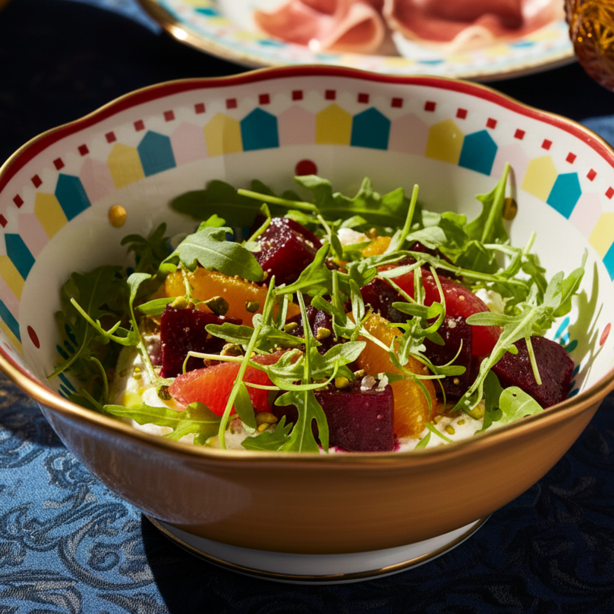 Porcelain Salad Bowl - Heart - Mamma Mia