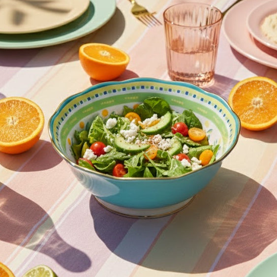 Porcelain Salad Bowl - Little Bird - Mamma Mia