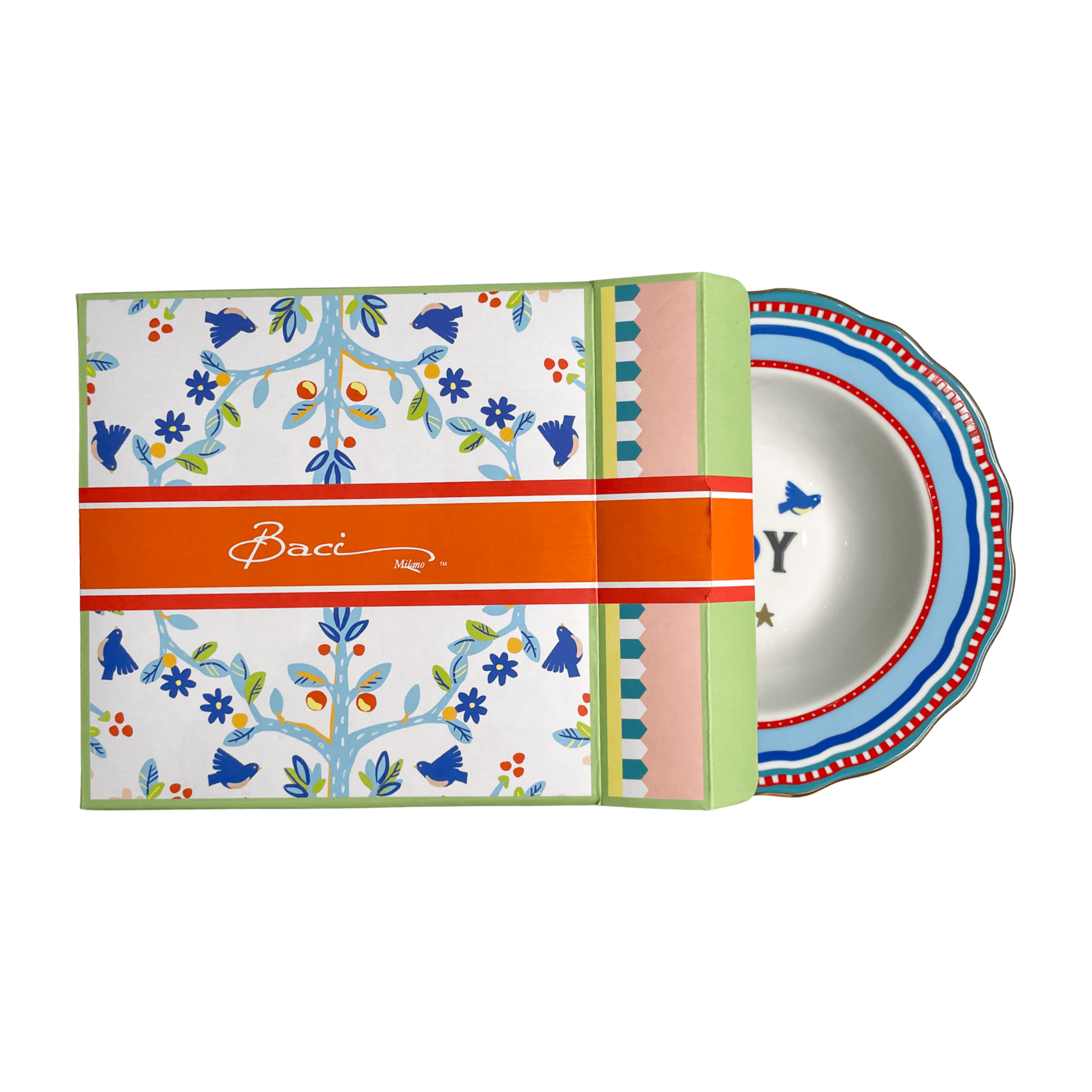 Porcelain Soup Bowl - Joy - Mamma Mia - Baci Milano