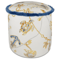 Round Pouf in Blue - Portofino - Baci Milano