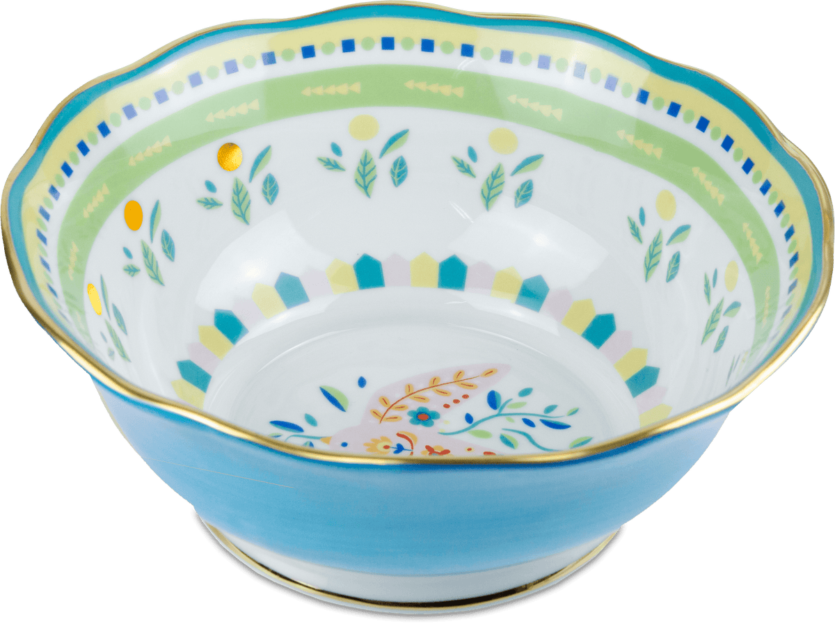 Porcelain Salad Bowl - Little Bird - Mamma Mia - Baci Milano