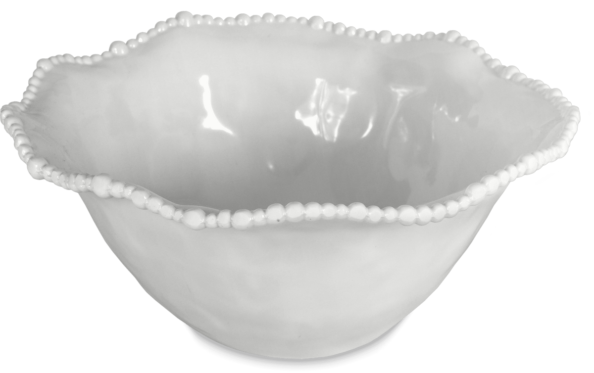 White Salad Bowl - Medium - Joke - Baci Milano