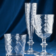 Set of 6 Clear Champagne Flutes - Cheers - Baci Milano