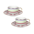 Set of 2 Porcelain Coffee Cups - Firenze - Baci Milano