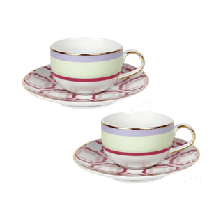 Set of 2 Porcelain Coffee Cups - Firenze