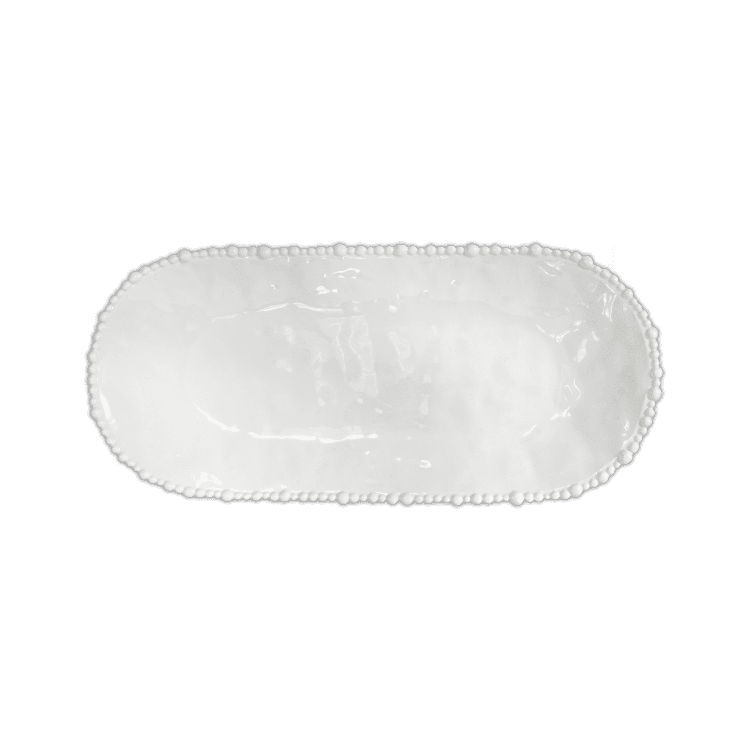 Large White Oval Serving Platter - Joke - Baci Milano