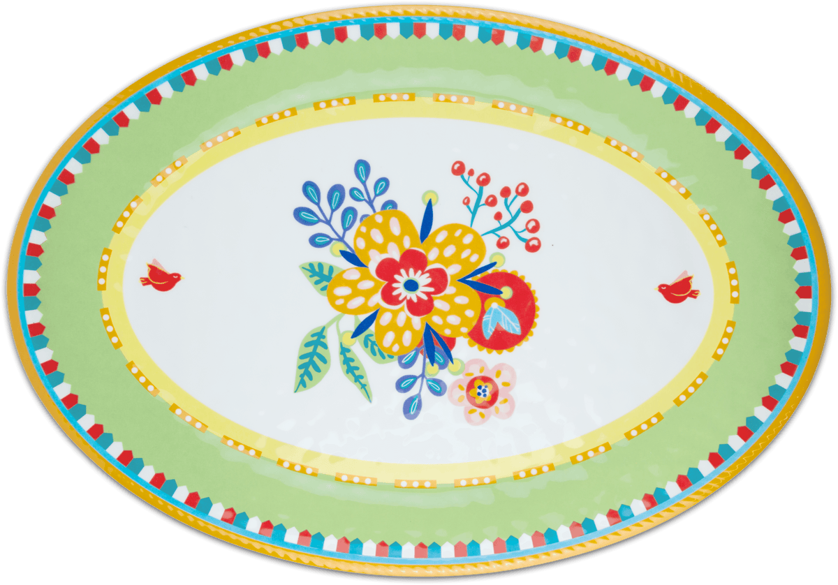 Oval Serving Plate - Mamma Mia - Baci Milano