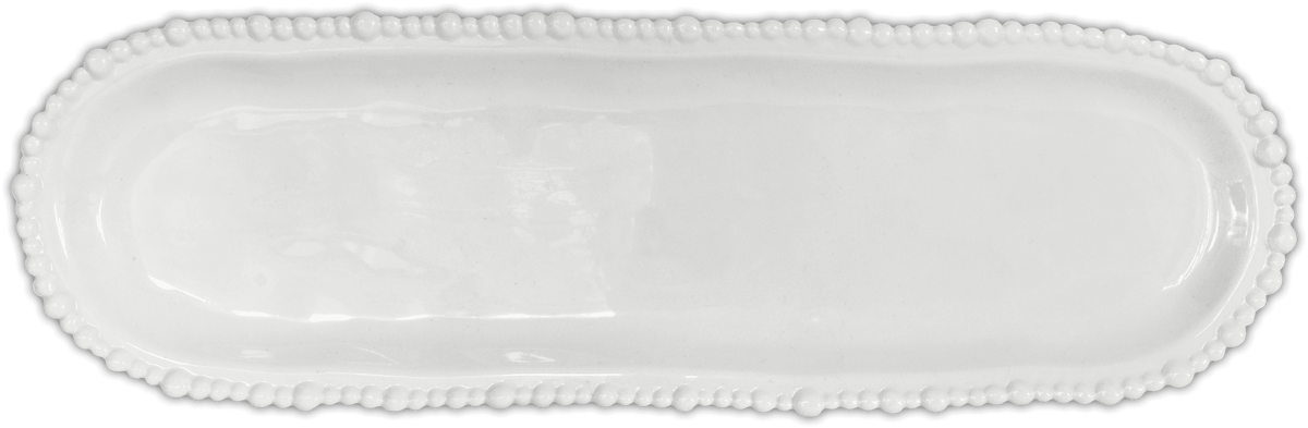 Medium White Oval Serving Platter - Joke - Baci Milano