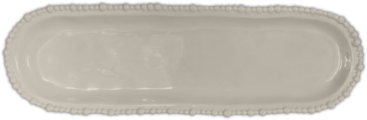 Medium Taupe Serving Plate - Joke - Baci Milano