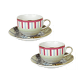 Set of 2 Porcelain Tea Cups - Firenze - Baci Milano