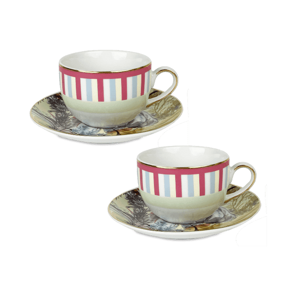 Set of 2 Porcelain Tea Cups - Firenze