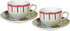 Set of 2 Porcelain Tea Cups - Firenze - Baci Milano